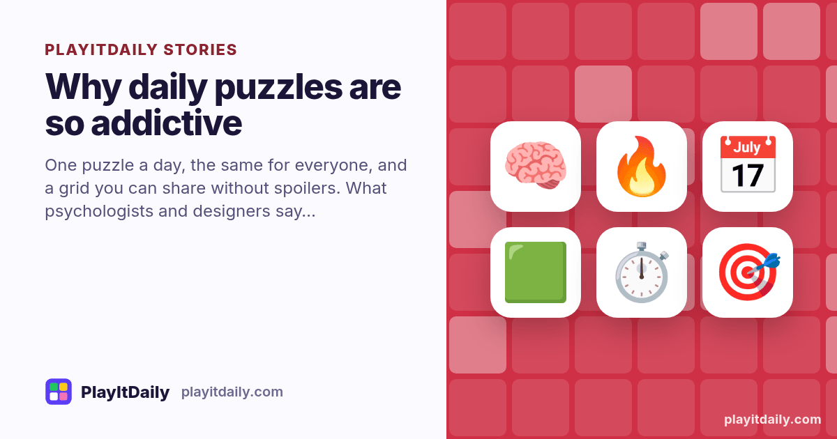 Illustration for “Why daily puzzles are so addictive”: a brain, a streak flame and a calendar